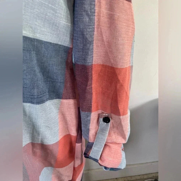 NEW SHEIN Long Sleeve Plaid Button Down Dress All Seasons 3X Fits 2X 0225 - Picture 2 of 11